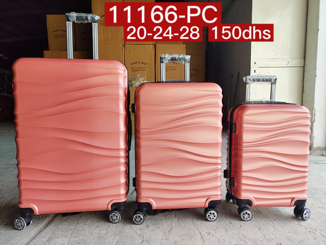 11166-PC ABS Luggage Sets